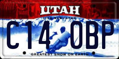 UT license plate C140BP