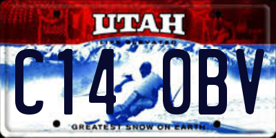 UT license plate C140BV