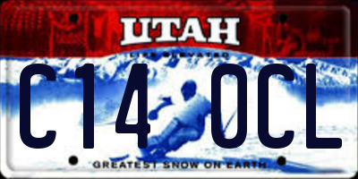 UT license plate C140CL