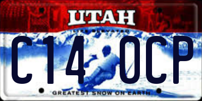UT license plate C140CP