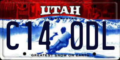 UT license plate C140DL