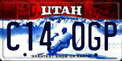 UT license plate C140GP