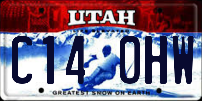 UT license plate C140HW
