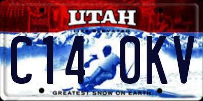 UT license plate C140KV