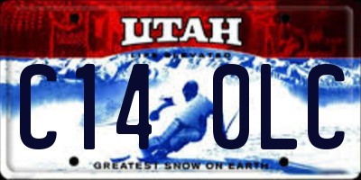 UT license plate C140LC