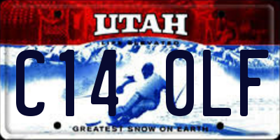 UT license plate C140LF