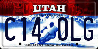 UT license plate C140LG