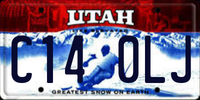 UT license plate C140LJ