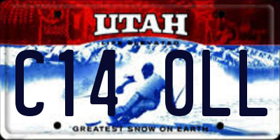 UT license plate C140LL