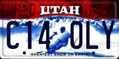 UT license plate C140LY