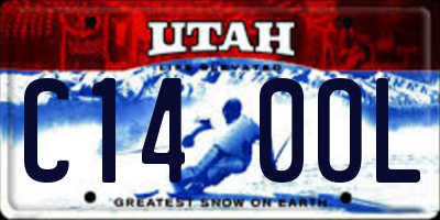 UT license plate C140OL