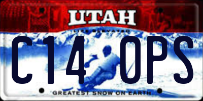 UT license plate C140PS