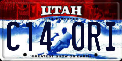 UT license plate C140RI