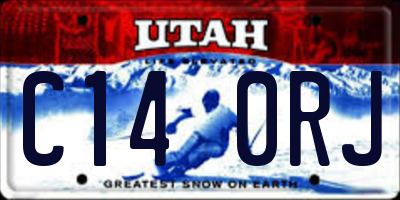 UT license plate C140RJ