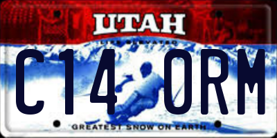 UT license plate C140RM
