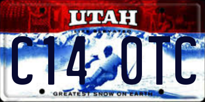 UT license plate C140TC