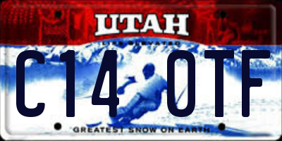 UT license plate C140TF