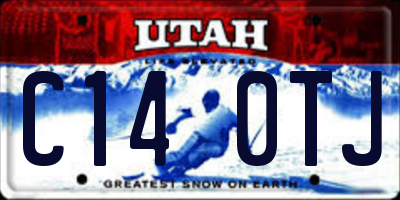 UT license plate C140TJ