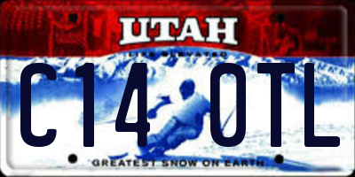 UT license plate C140TL