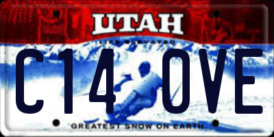 UT license plate C140VE