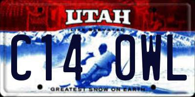 UT license plate C140WL