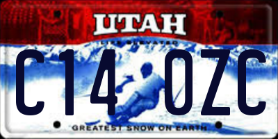 UT license plate C140ZC