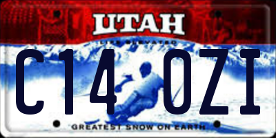 UT license plate C140ZI