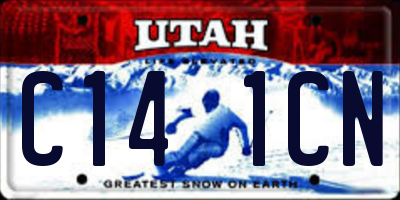UT license plate C141CN