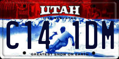 UT license plate C141DM
