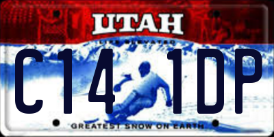 UT license plate C141DP