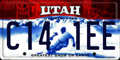 UT license plate C141EE