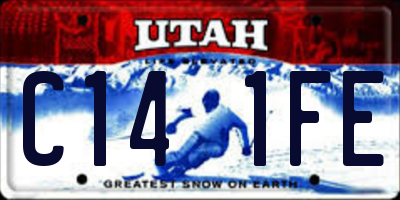 UT license plate C141FE
