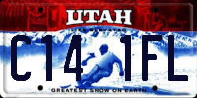 UT license plate C141FL