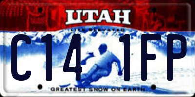 UT license plate C141FP