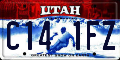 UT license plate C141FZ