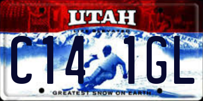 UT license plate C141GL