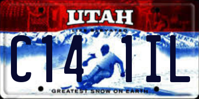 UT license plate C141IL