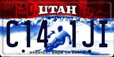 UT license plate C141JI