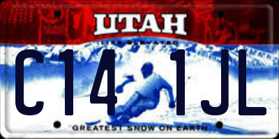 UT license plate C141JL