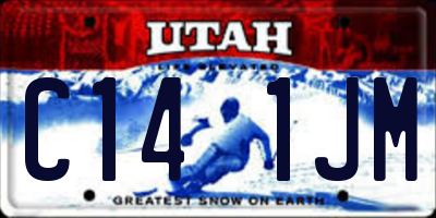 UT license plate C141JM