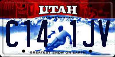 UT license plate C141JV