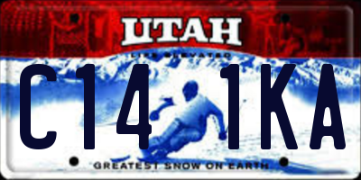 UT license plate C141KA