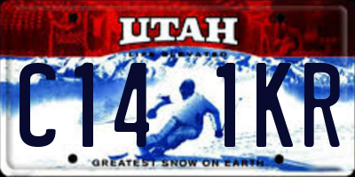 UT license plate C141KR