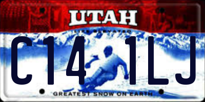 UT license plate C141LJ