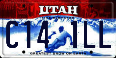 UT license plate C141LL