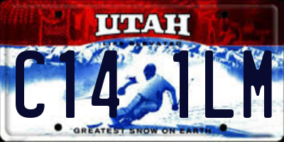 UT license plate C141LM