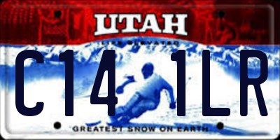 UT license plate C141LR