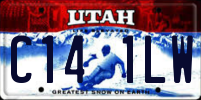 UT license plate C141LW