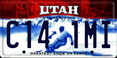 UT license plate C141MI