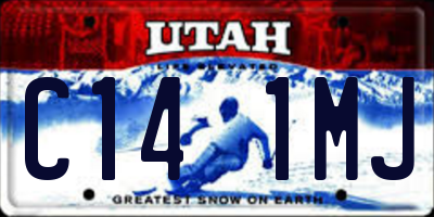 UT license plate C141MJ